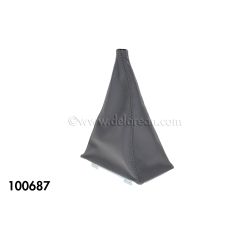 SHIFT BOOT (GRAY LEATHER W/METAL BRACKET)