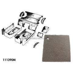 Complete DeLorean Carpet Set (Light Gray for Late 82/83 Models) w/ Mass Backing