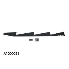 SUNSHADE/LOUVRE REINFORCEMENT BRACKET (DMC LOGO) W/ HARDWARE