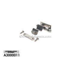 LUGGAGE RACK HINGE WITH PLATE AND SCREWS (STAINLESS)