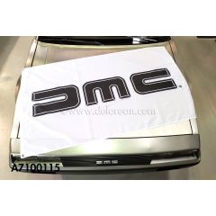 DMC LOGO FLAG (WHITE WITH BLACK LOGO)
