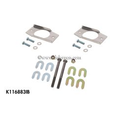 INCONEL TRAILING ARM BOLTS WITH NUTS, SHIMS, SS REINFORCEMENT PLATES AND HARDWARE