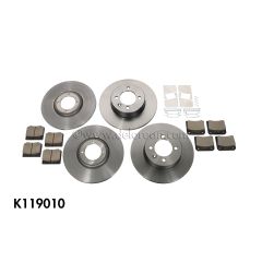 COMPLETE BRAKE PADS & ROTORS KIT