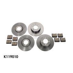 COMPLETE BRAKE PADS & ROTORS KIT