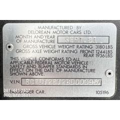 1981 DeLorean #03957-FL