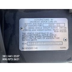 1981 DeLorean #06767-CA