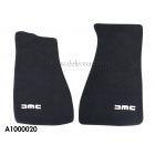 A1000020 - Floor Mats (Black W/White Logo) - Official DeLorean Motor Company®