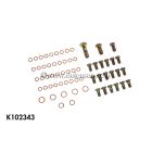 COMPLETE ENGINE BAY STAINLESS HOLLOW BOLT AND COPPER SEALING WASHER KIT